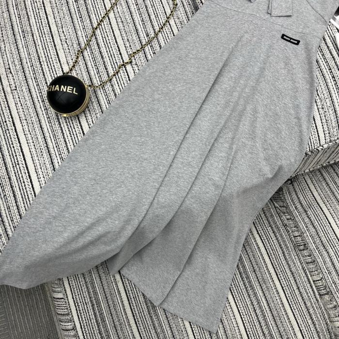 NIGO MiuMiu Grey Silk Jersey Dress #nigo375483