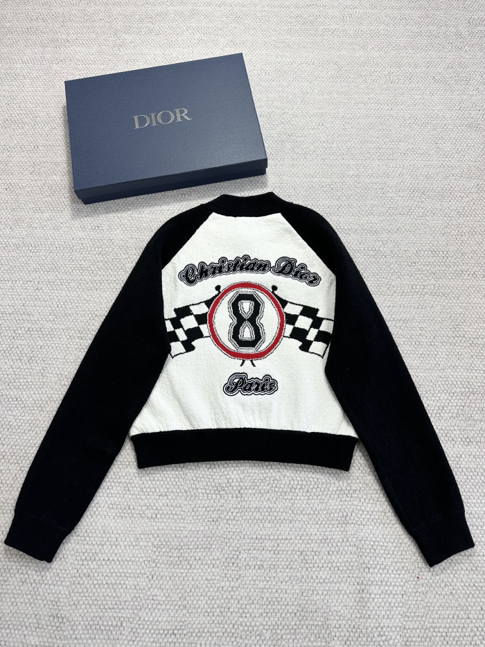 NIGO Dior Top-quality Version Dior Race Graphic Cotton Blend Bomber Jacket #nigo375486