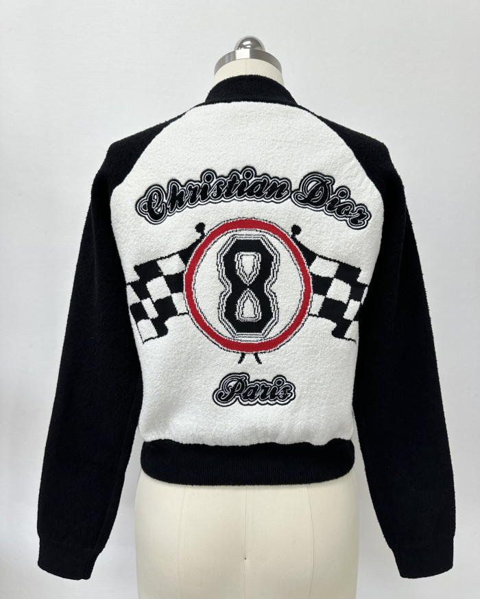 NIGO Dior Top-quality Version Dior Race Graphic Cotton Blend Bomber Jacket #nigo375486