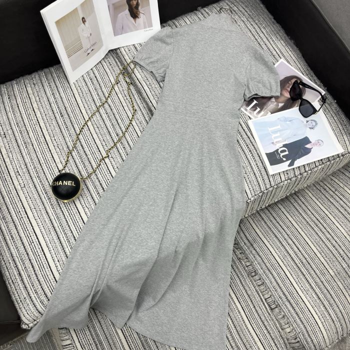 NIGO MiuMiu Grey Silk Jersey Dress #nigo375483