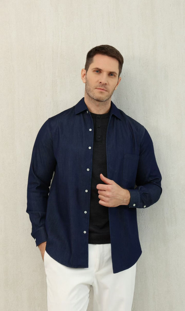 NIGO Loro Piana Top-quality Version André Shirt Cotton Ultra Stone-Washed #nigo375405