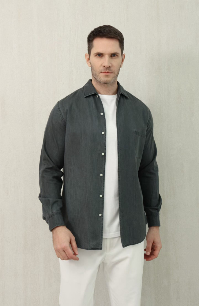 NIGO Loro Piana Top-quality Version André Shirt Cotton Ultra Stone-Washed #nigo375405