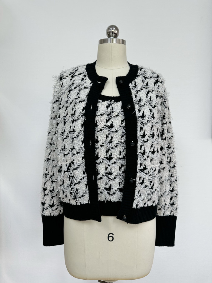 NIGO Dior Top -quality Version Houndstooth Two-piece Cardigan #nigo307250