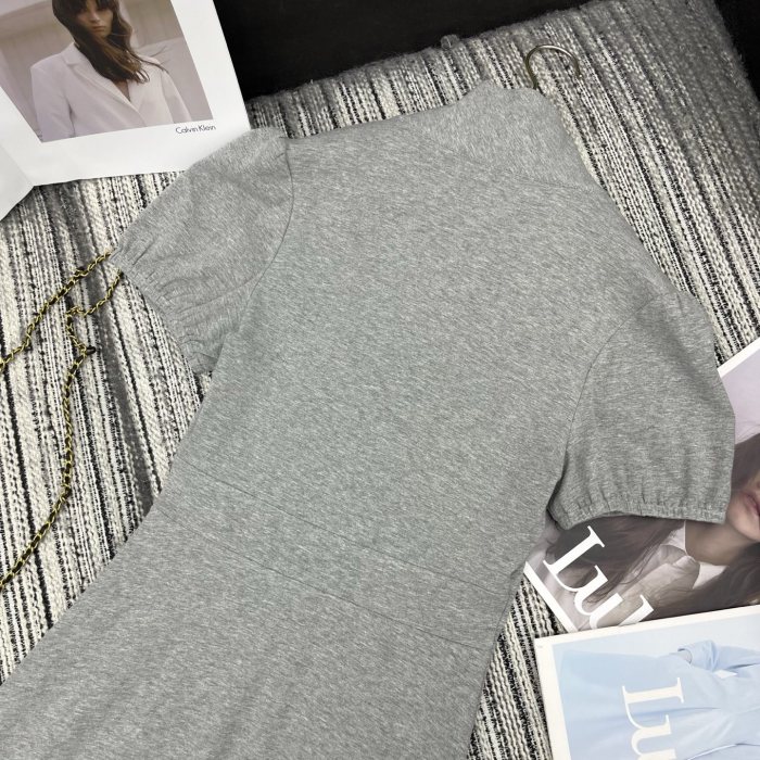 NIGO MiuMiu Grey Silk Jersey Dress #nigo375483