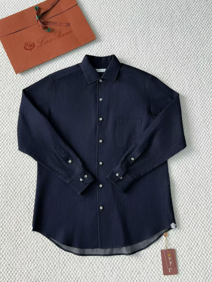 NIGO Loro Piana Top-quality Version André Shirt Cotton Ultra Stone-Washed #nigo375405