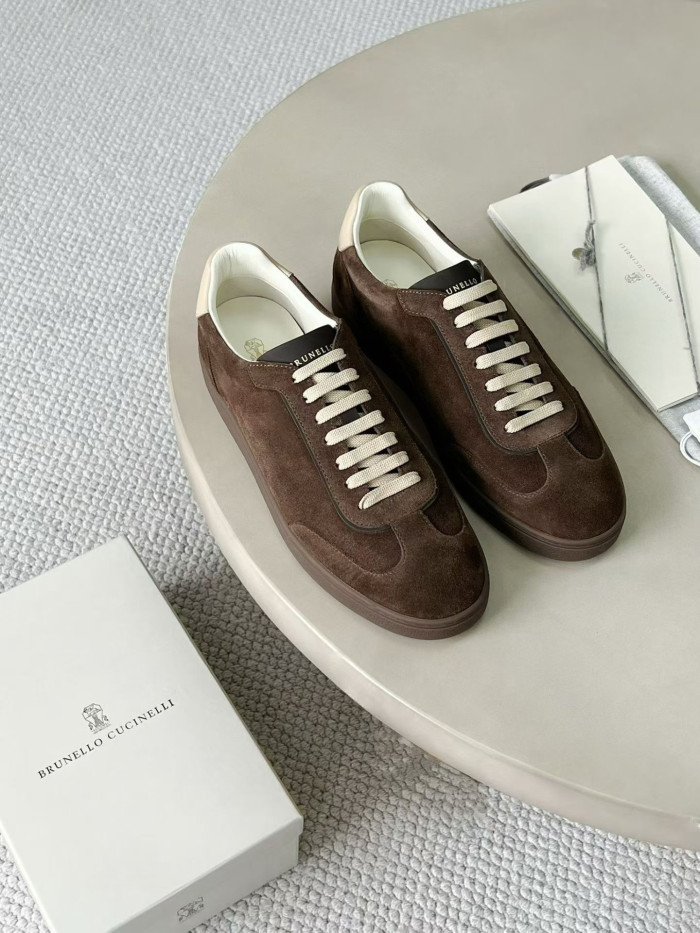 NIGO Brunello Cucinelli Top-quality Version Men's Suede sneakers #nigo375407