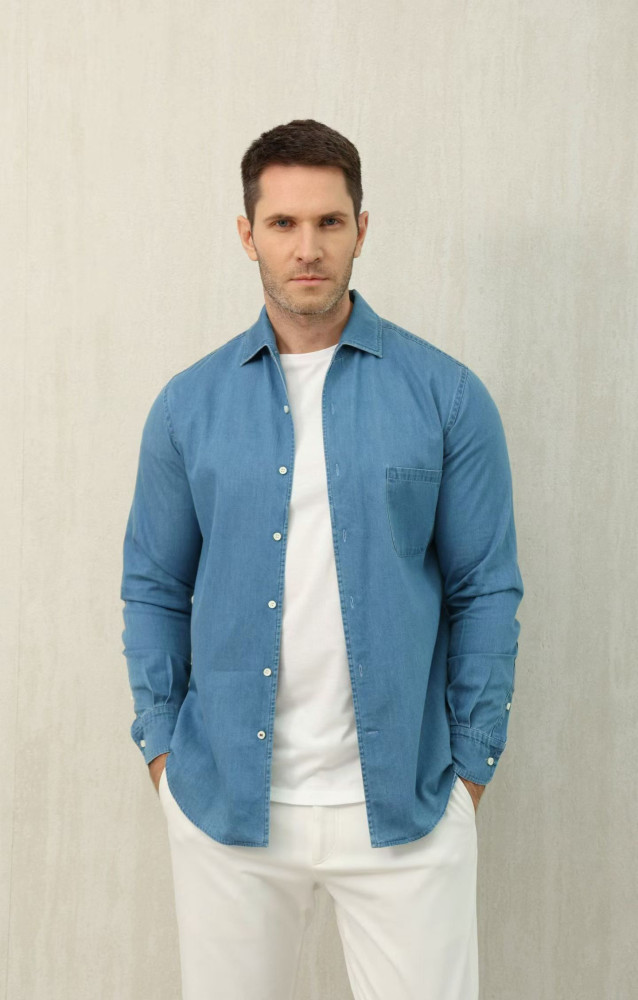 NIGO Loro Piana Top-quality Version André Shirt Cotton Ultra Stone-Washed #nigo375405