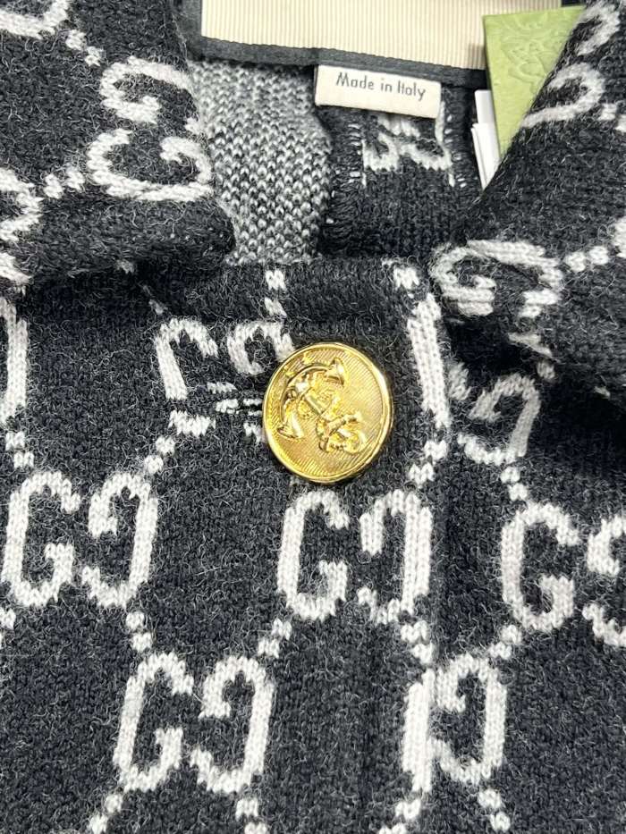 NIGO Gucci GG Letter Jacquard Lapel Casual Cape Cape#nigo337159
