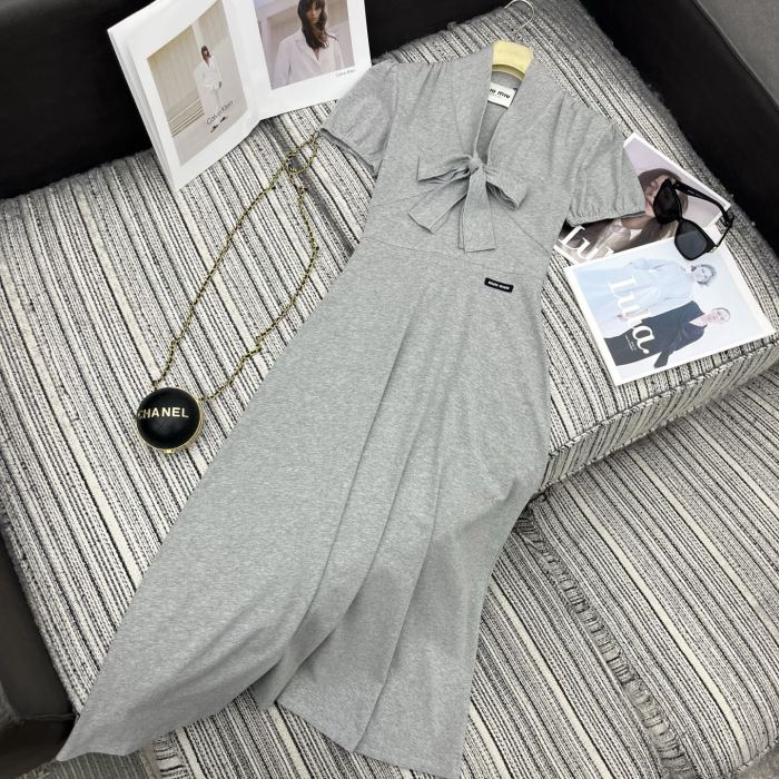 NIGO MiuMiu Grey Silk Jersey Dress #nigo375483