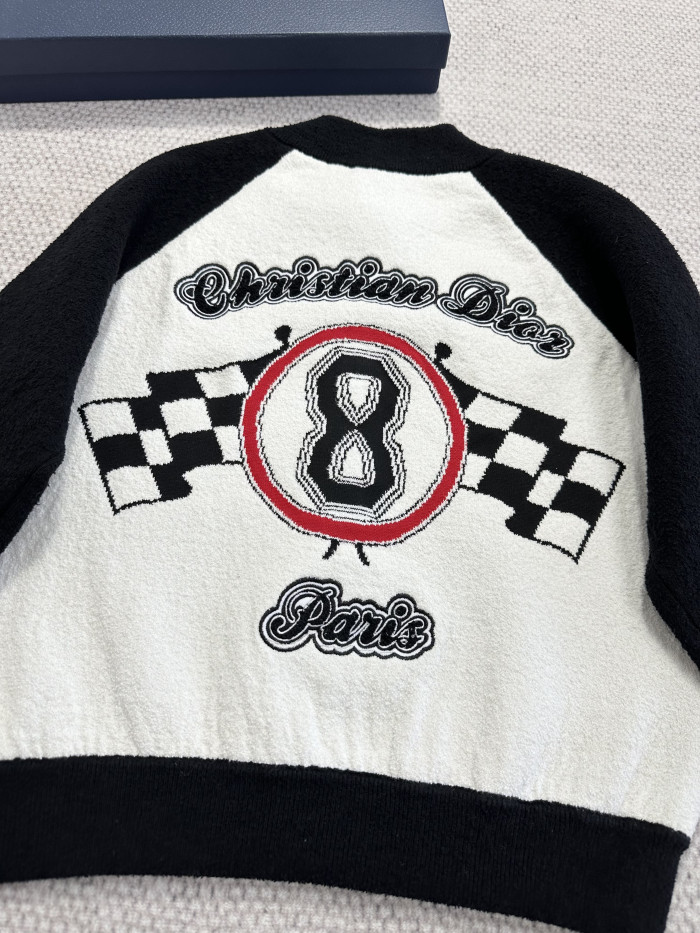 NIGO Dior Top-quality Version Dior Race Graphic Cotton Blend Bomber Jacket #nigo375486