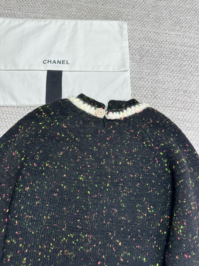 NIGO Chanel Top-Qualitu Version Knitted Collared Wool Sweater#nigo375487