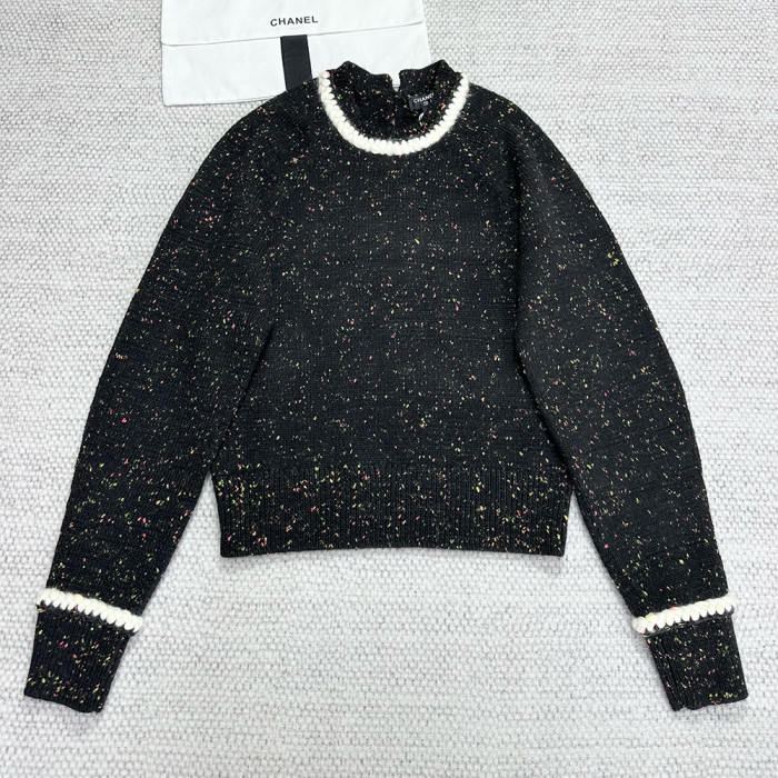 NIGO Chanel Top-Qualitu Version Knitted Collared Wool Sweater#nigo375487