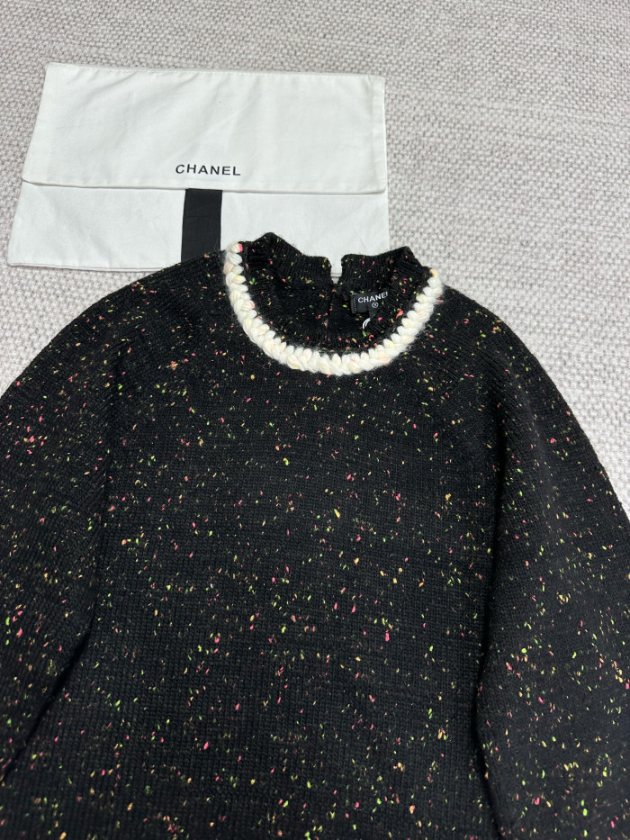 NIGO Chanel Top-Qualitu Version Knitted Collared Wool Sweater#nigo375487