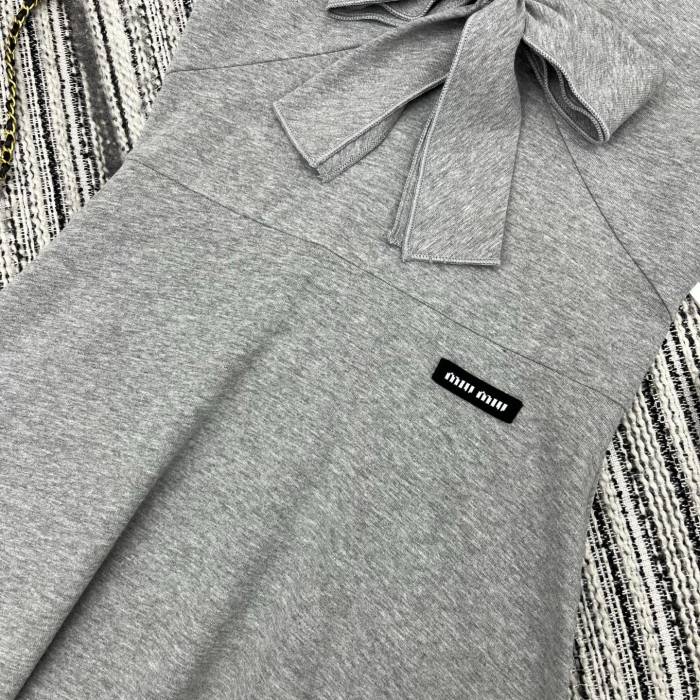NIGO MiuMiu Grey Silk Jersey Dress #nigo375483