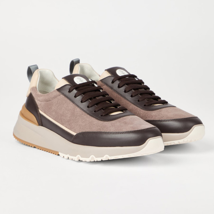 NIGO Brunello Cucinellia Suede and Calfskin Runners #nigo375492