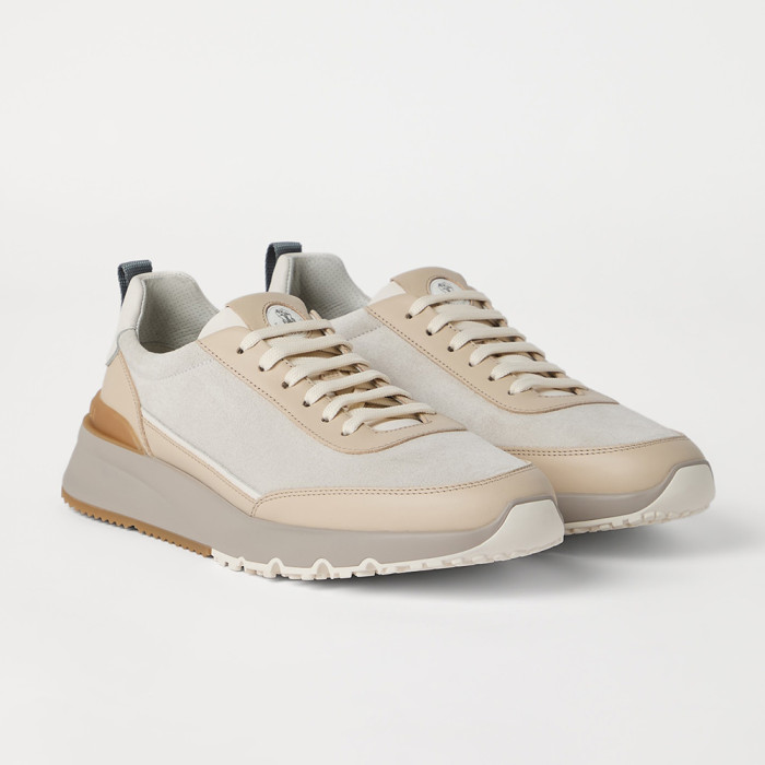 NIGO Brunello Cucinellia Suede and Calfskin Runners #nigo375492