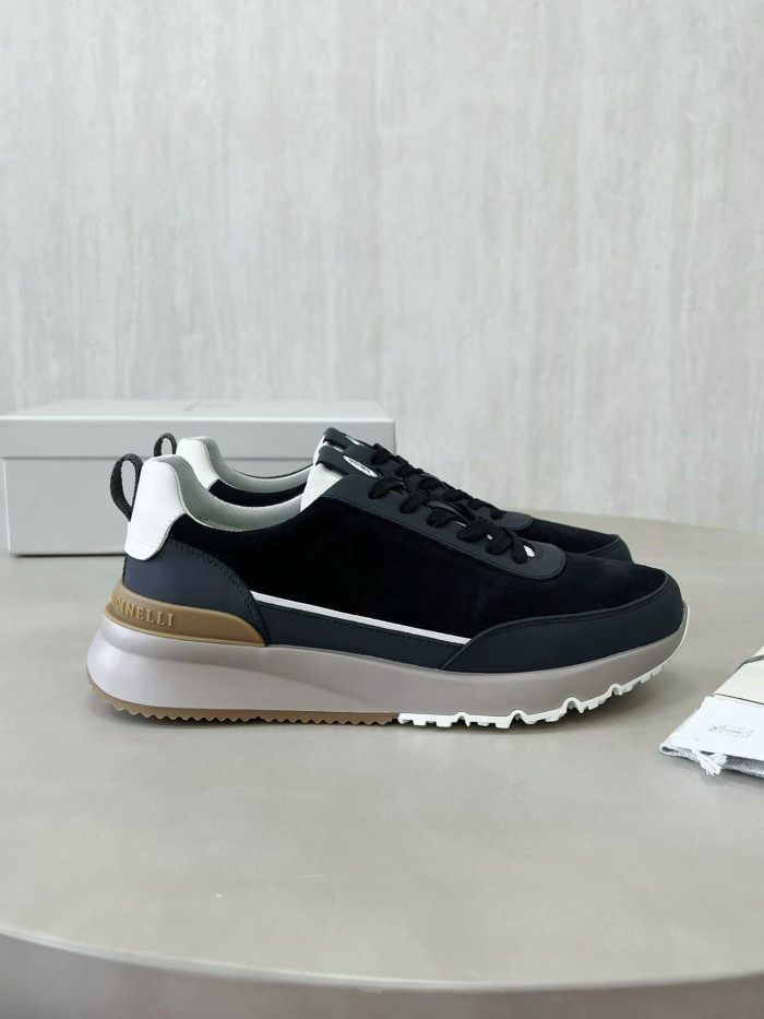 NIGO Brunello Cucinellia Suede and Calfskin Runners #nigo375492