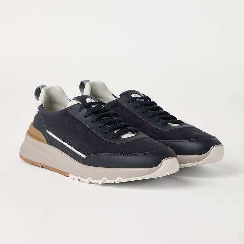 NIGO Brunello Cucinellia Suede and Calfskin Runners #nigo375492
