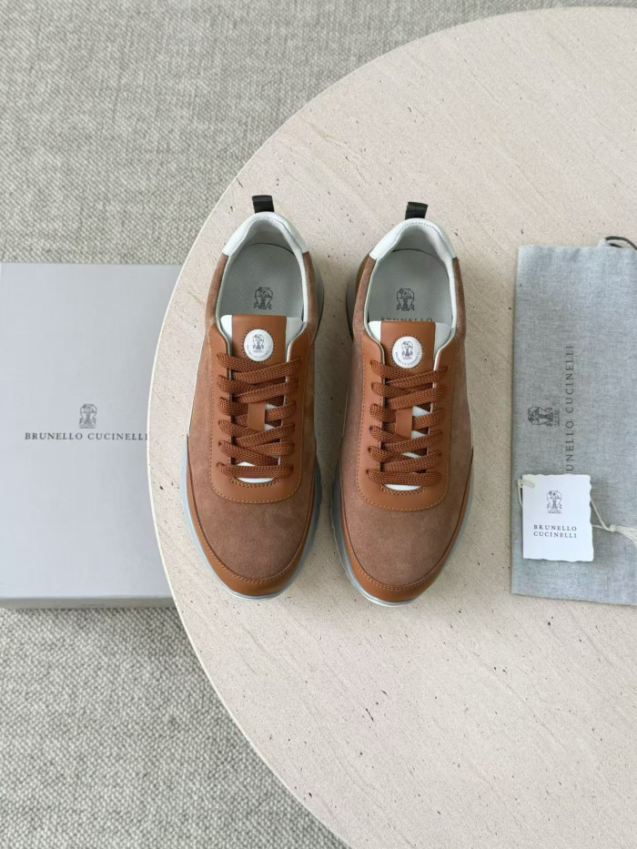 NIGO Brunello Cucinellia Suede and Calfskin Runners #nigo375492