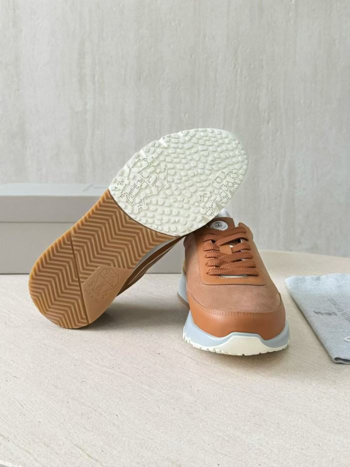 NIGO Brunello Cucinellia Suede and Calfskin Runners #nigo375492