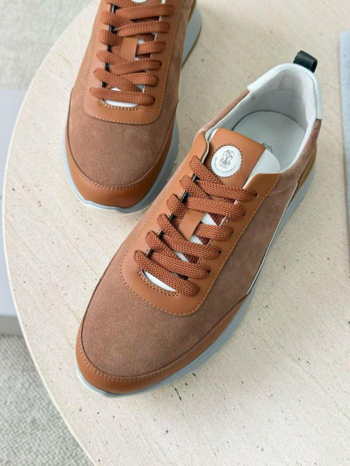 NIGO Brunello Cucinellia Suede and Calfskin Runners #nigo375492