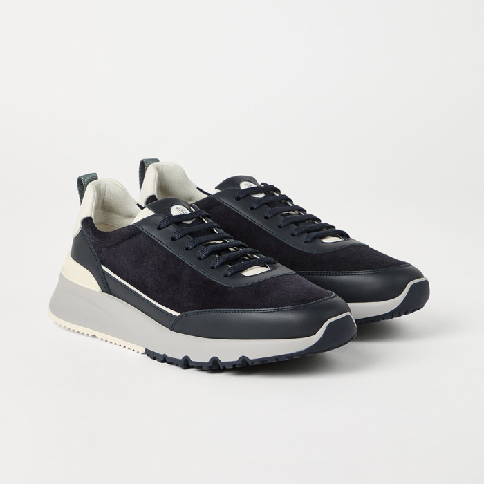 NIGO Brunello Cucinellia Suede and Calfskin Runners #nigo375492