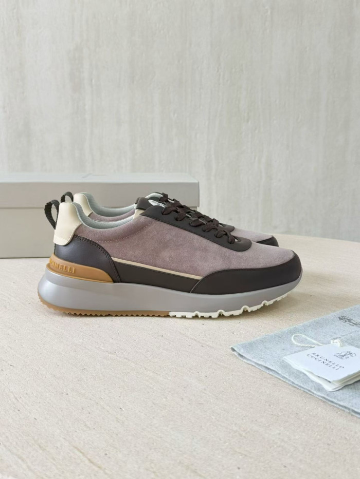NIGO Brunello Cucinellia Suede and Calfskin Runners #nigo375492