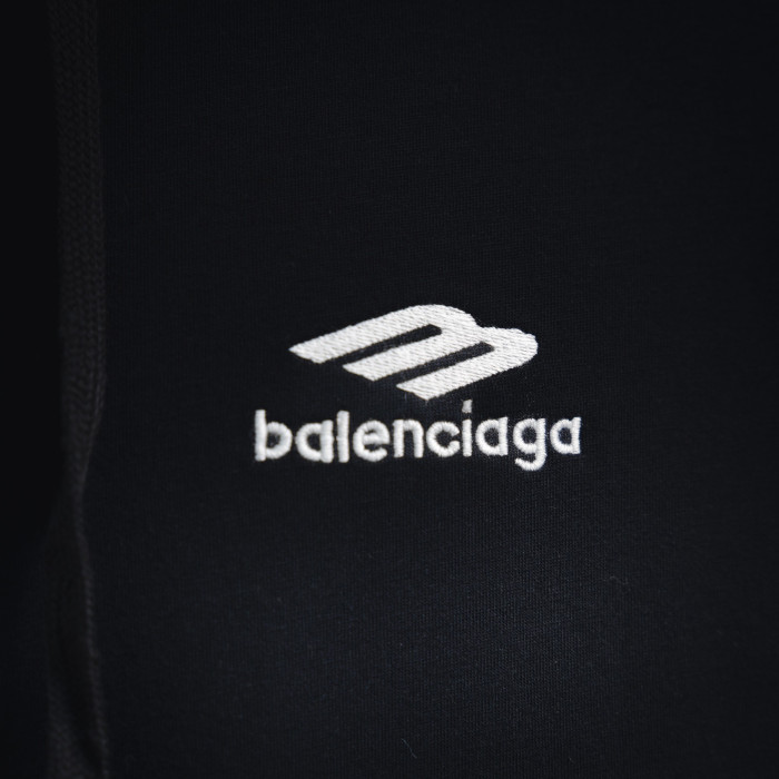 NIGO Balenciaga 3b Sports Icon Zip-up Hoodie in Washed Black White #nigo375599