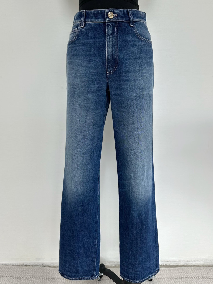 NIGO Chanel Top-quality Version Jeans Washed Denim Blue #nigo325473
