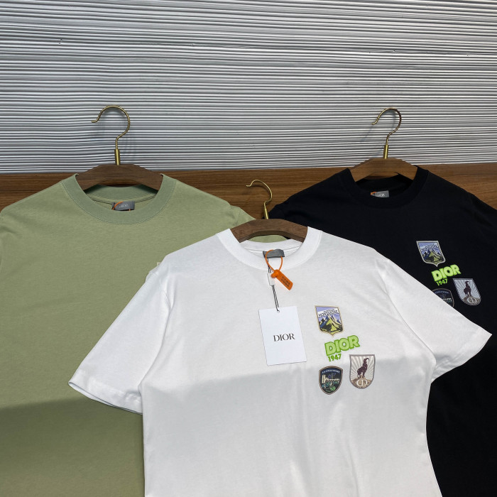 NIGO DIOR Dior Mountain T-Shirt Relaxed Fit Black Cotton Jersey #nigo375559
