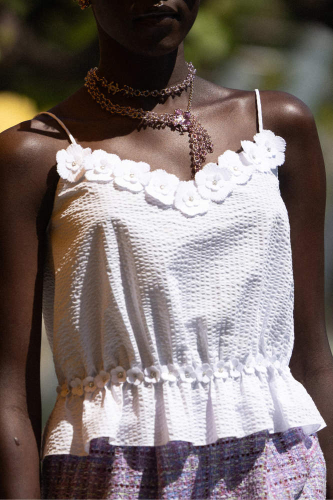 NIGO Chanel Top Embroidered Cotton White #nigo375690