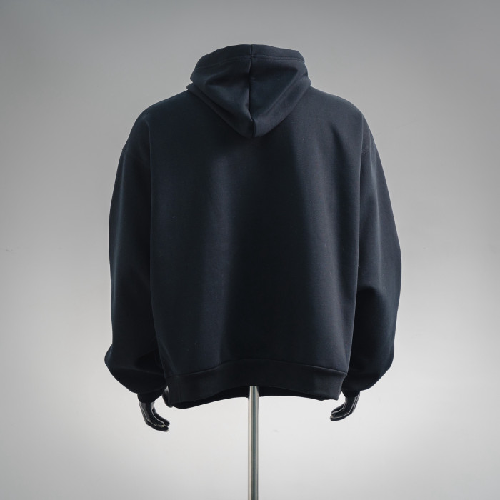 NIGO Balenciaga 3b Sports Icon Zip-up Hoodie in Washed Black White #nigo375599