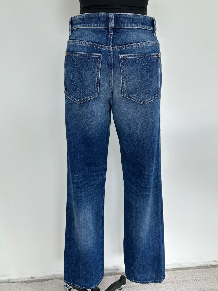 NIGO Chanel Top-quality Version Jeans Washed Denim Blue #nigo325473