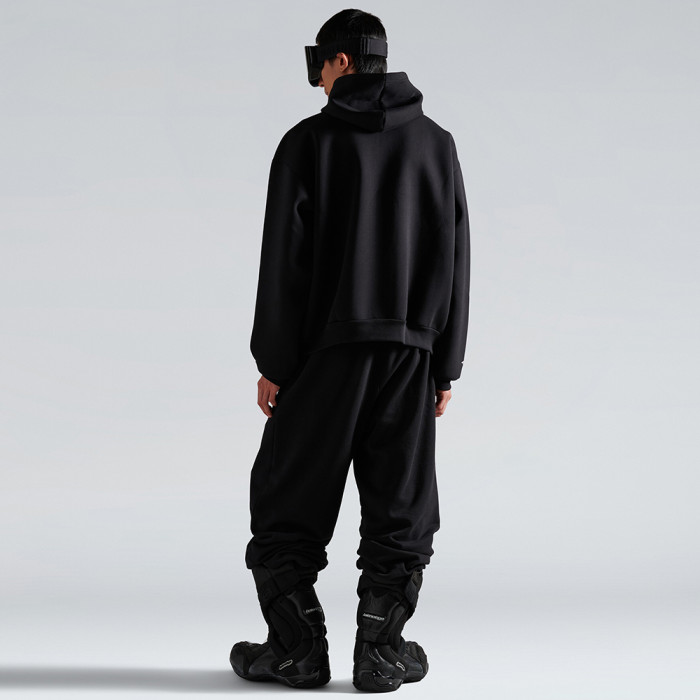 NIGO Balenciaga 3b Sports Icon Zip-up Hoodie in Washed Black White #nigo375599