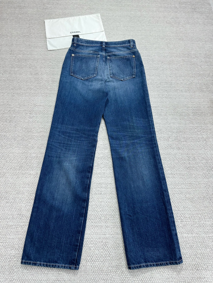 NIGO Chanel Top-quality Version Jeans Washed Denim Blue #nigo325473