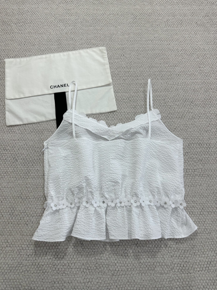 NIGO Chanel Top Embroidered Cotton White #nigo375690