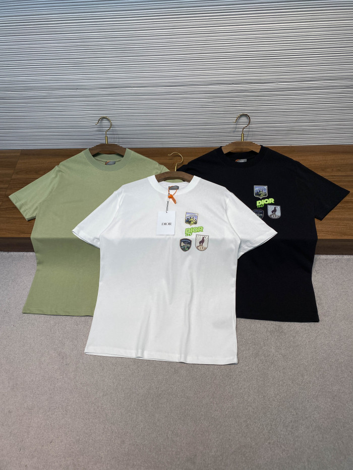 NIGO DIOR Dior Mountain T-Shirt Relaxed Fit Black Cotton Jersey #nigo375559