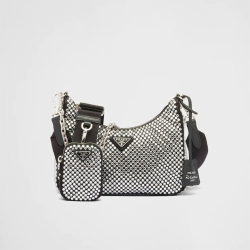 NIGO Prada Re-Edition 2005 Rhinestone-Embellished Crossbody Bag #nigo375651