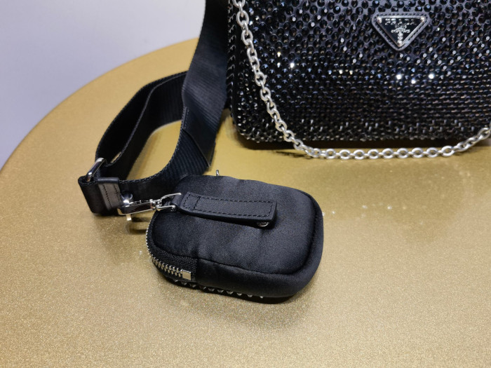 NIGO Prada Re-Edition 2005 Rhinestone-Embellished Crossbody Bag #nigo375651