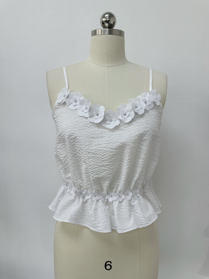 NIGO Chanel Top Embroidered Cotton White #nigo375690