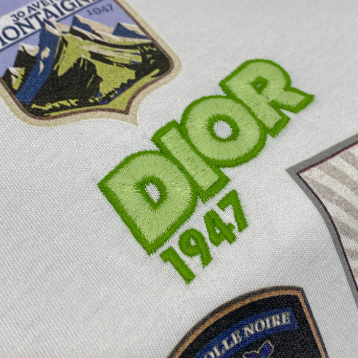 NIGO DIOR Dior Mountain T-Shirt Relaxed Fit Black Cotton Jersey #nigo375559