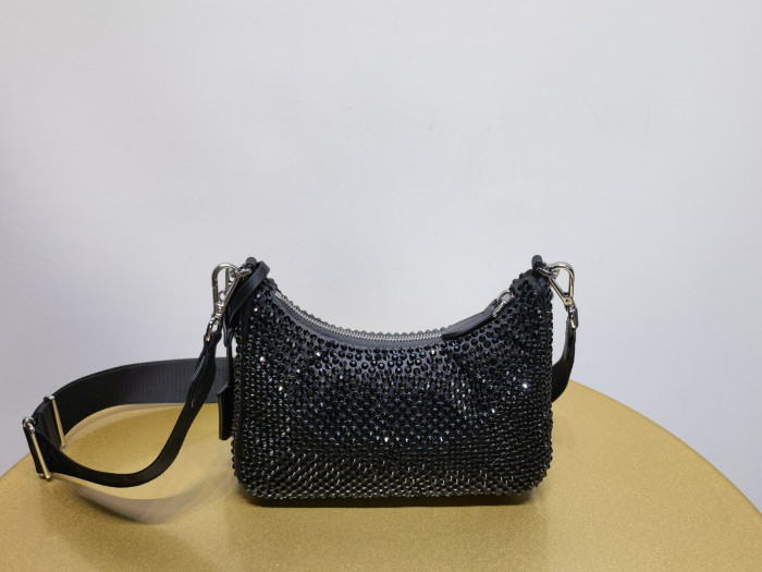 NIGO Prada Re-Edition 2005 Rhinestone-Embellished Crossbody Bag #nigo375651