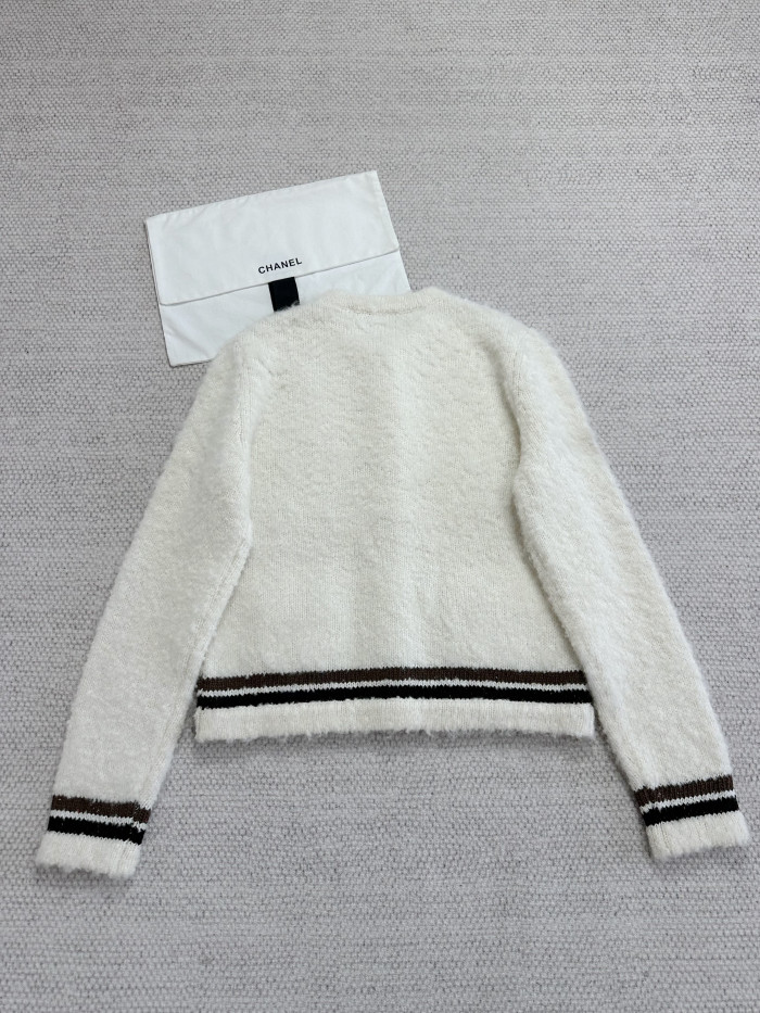 NIGO Chanel Top-quality Cardigan Version Short Skirt Cashmere Alpaca White Brown #nigo375695