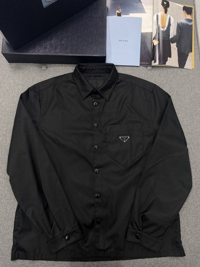 NIGO PRADA Black Re-nylon Shirt #nigo375704