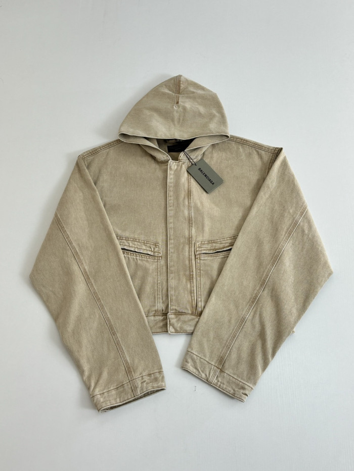 NIGO Balenciaga Men's Cropped Hooded Workwear Jacket #nigo375601