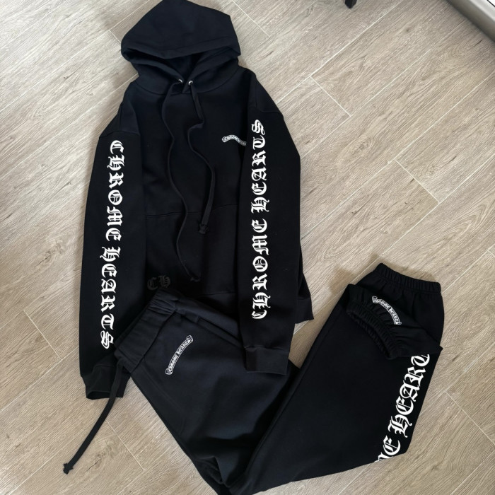 NIGO Chrome Hearts Sanskrit Letters on the Side Jacket Hooded Sweatshirt Pants #nigo375726