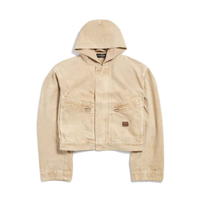 NIGO Balenciaga Men's Cropped Hooded Workwear Jacket #nigo375601