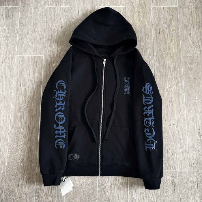 NIGO Chrome Hearts Blue Sanskrit Letters Waffle Lining Hooded Sweatshirt Pants #nigo375714
