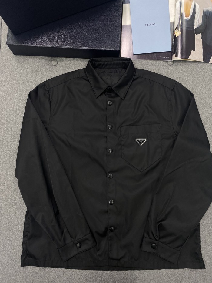 NIGO PRADA Black Re-nylon Shirt #nigo375704
