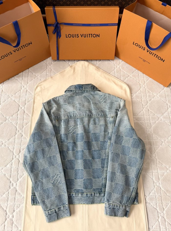 NIGO Louis Vuitton Damier Classic Denim Jacket Pants #nigo375744